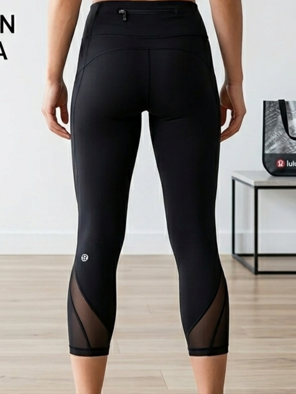 lululemon athletica Black  Capri Leggings Size 4